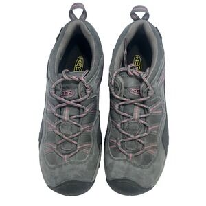 Keen Woman's Gray Hiking Shoes Toe Bumper Trail Lace Up US 9.5 EU 40 Design 5296